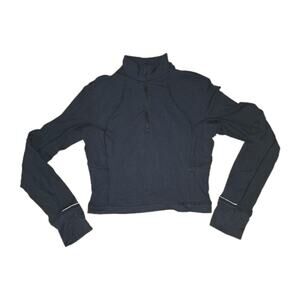 Lululemon Top Half Zip Pullover Sweatshirt Womens 8 Long Sleeve RULU Gym W3FAOS